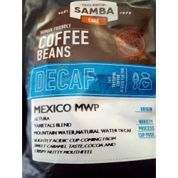 Espresso decaf SAMBA the original gourmet coffee.